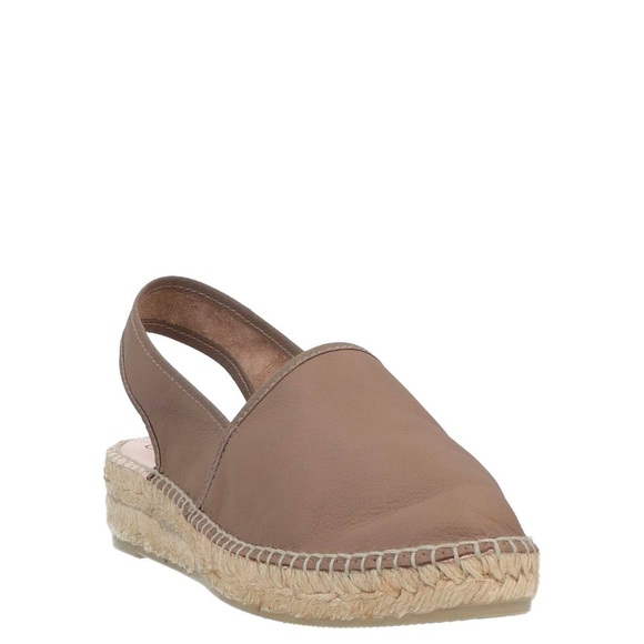 Softest on Earth leather espadrilles with open heel. - Picture 4 of 8